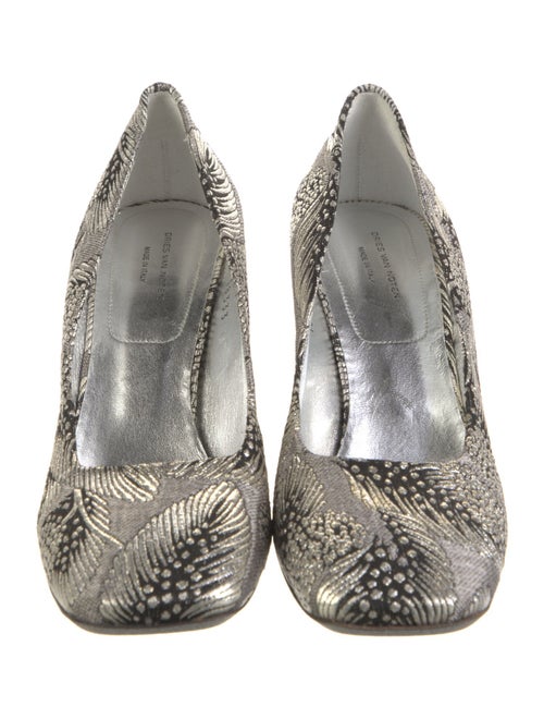 Dries Van Noten Canvas Printed Pumps