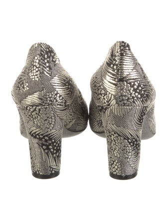 Dries Van Noten Canvas Printed Pumps