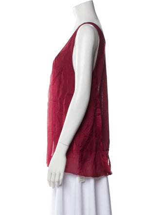 Dries Van Noten Scoop Neck Sleeveless Top