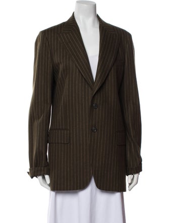 Dries Van Noten Wool Striped Blazer