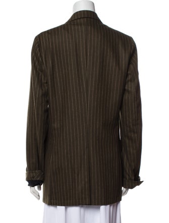 Dries Van Noten Wool Striped Blazer