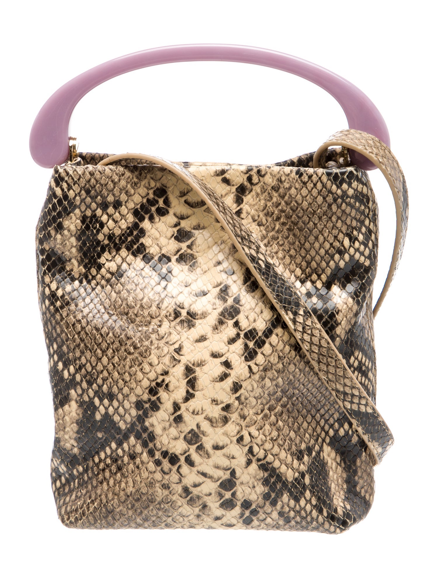 Dries Van Noten Snakeskin Bucket Bag w/ Tags