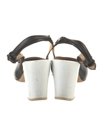 Dries Van Noten Leather Slingback Pumps