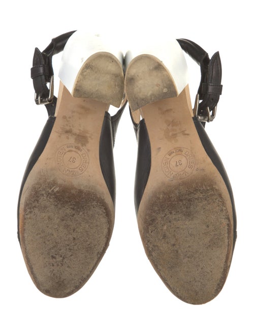 Dries Van Noten Leather Slingback Pumps