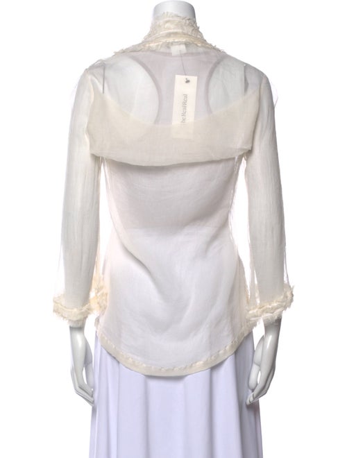 Dries Van Noten Silk V-Neck Blouse