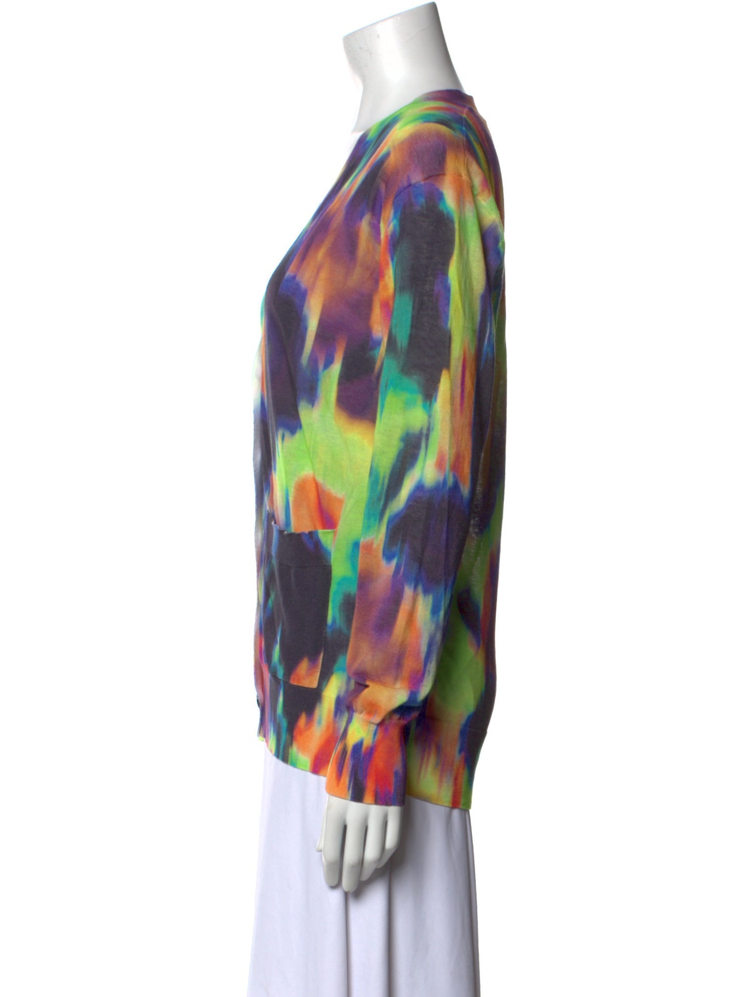 Dries Van Noten Printed V-Neck Sweater w/ Tags