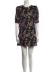 Dries Van Noten Floral Print Mini Dress