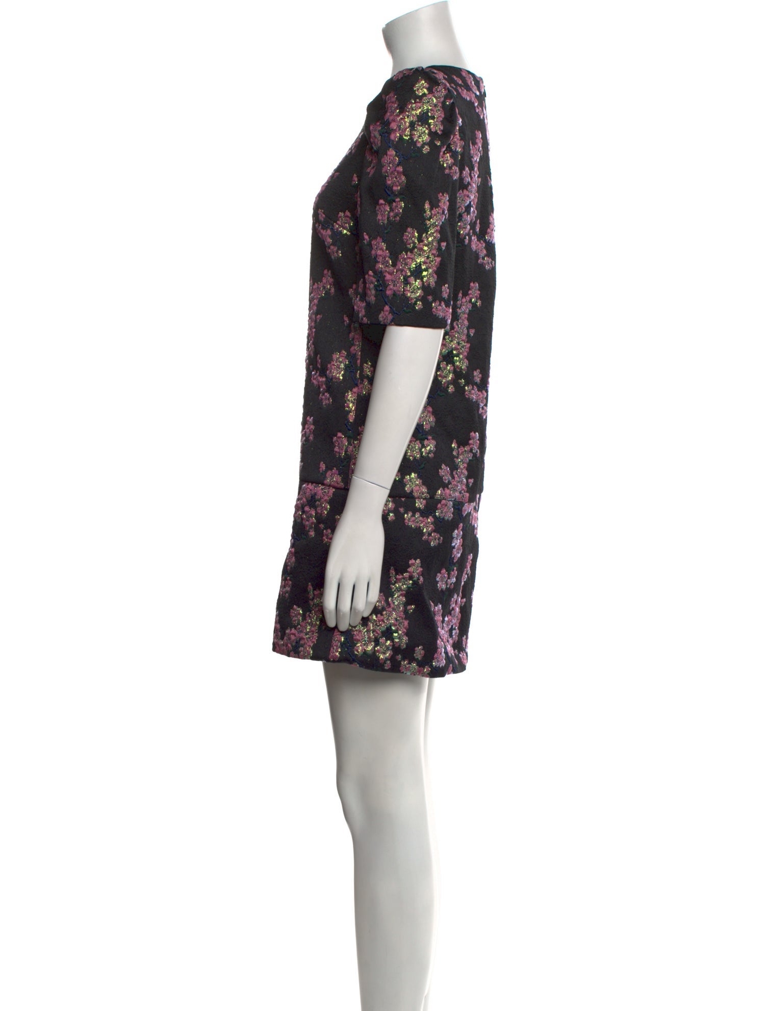 Dries Van Noten Floral Print Mini Dress
