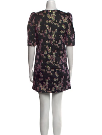 Dries Van Noten Floral Print Mini Dress