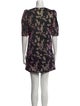 Dries Van Noten Floral Print Mini Dress