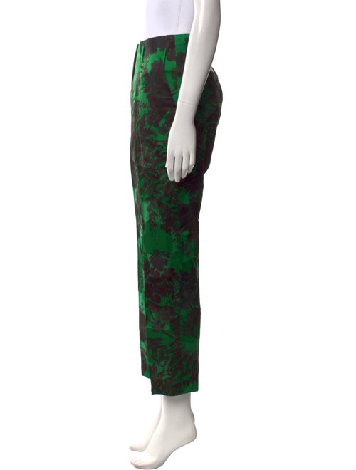 Dries Van Noten Floral Print Straight Leg Pants