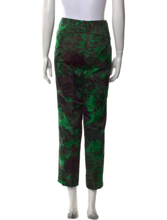 Dries Van Noten Floral Print Straight Leg Pants