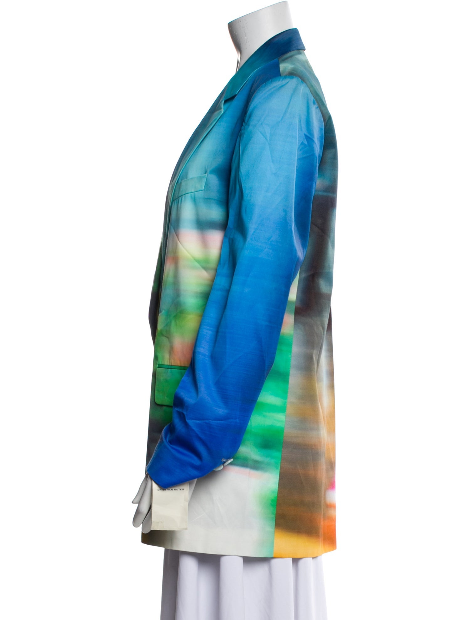 Dries Van Noten Tie-Dye Print Blazer
