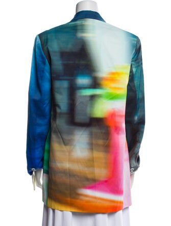 Dries Van Noten Tie-Dye Print Blazer