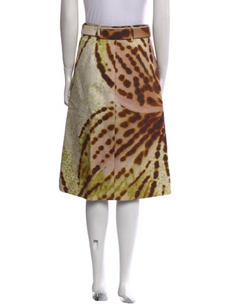 Dries Van Noten Animal Print Knee-Length Skirt
