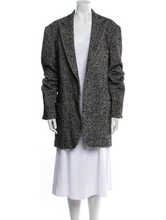 Dries Van Noten Wool Tweed Pattern Evening Jacket