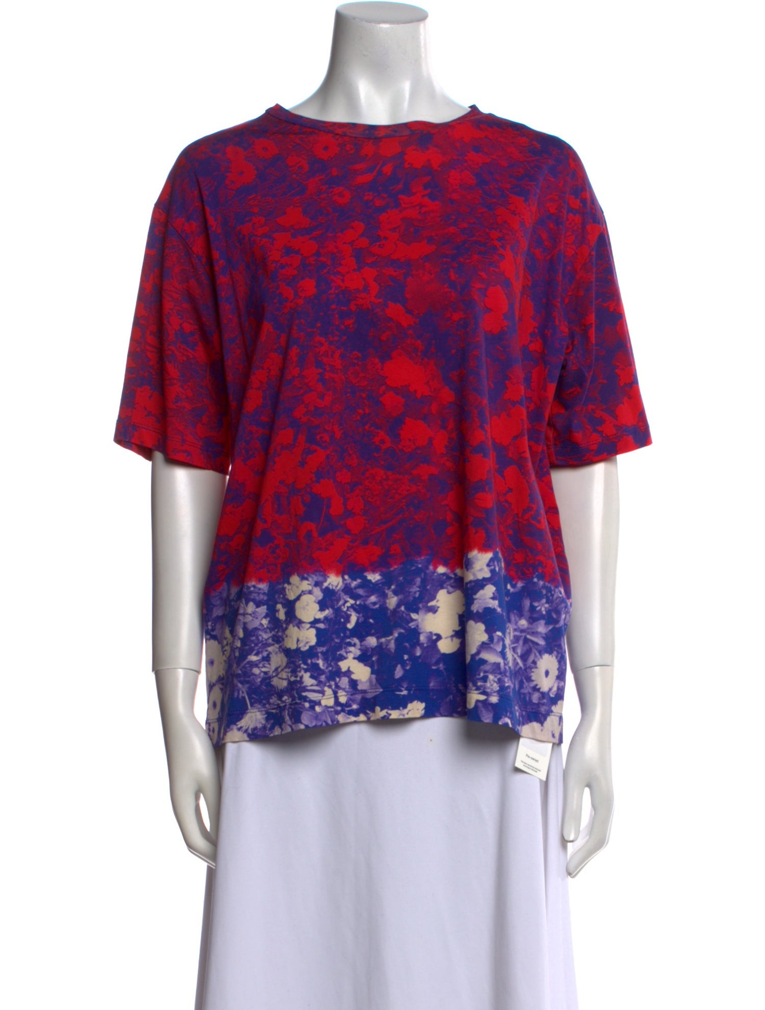 Dries Van Noten Floral Print Bateau Neckline Blouse