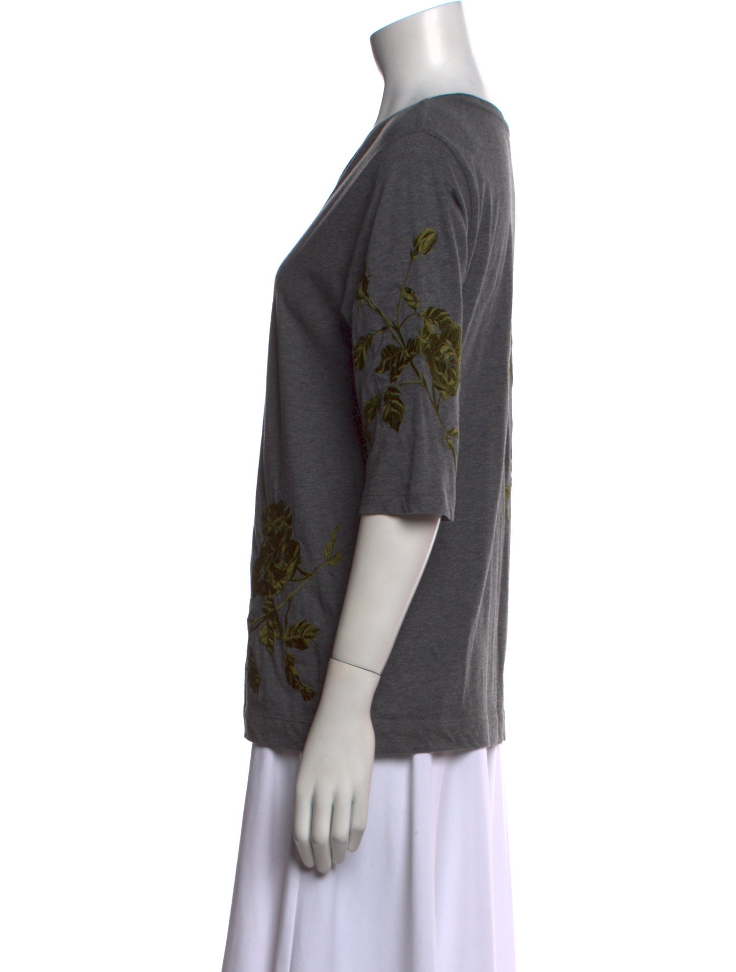 Dries Van Noten Graphic Print Scoop Neck T-Shirt