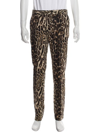 Dries Van Noten Mens Tapered Cropped Pants