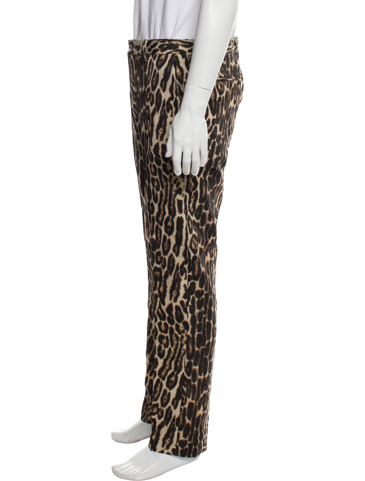 Dries Van Noten Mens Tapered Cropped Pants