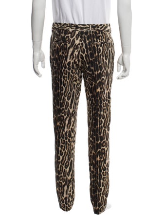 Dries Van Noten Mens Tapered Cropped Pants
