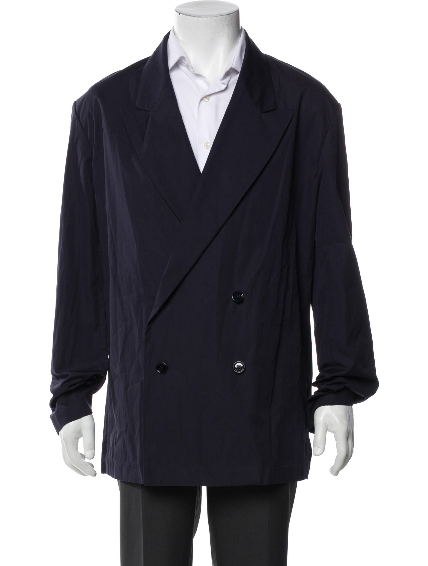 Dries Van Noten Double-Breasted Cotton Blazer