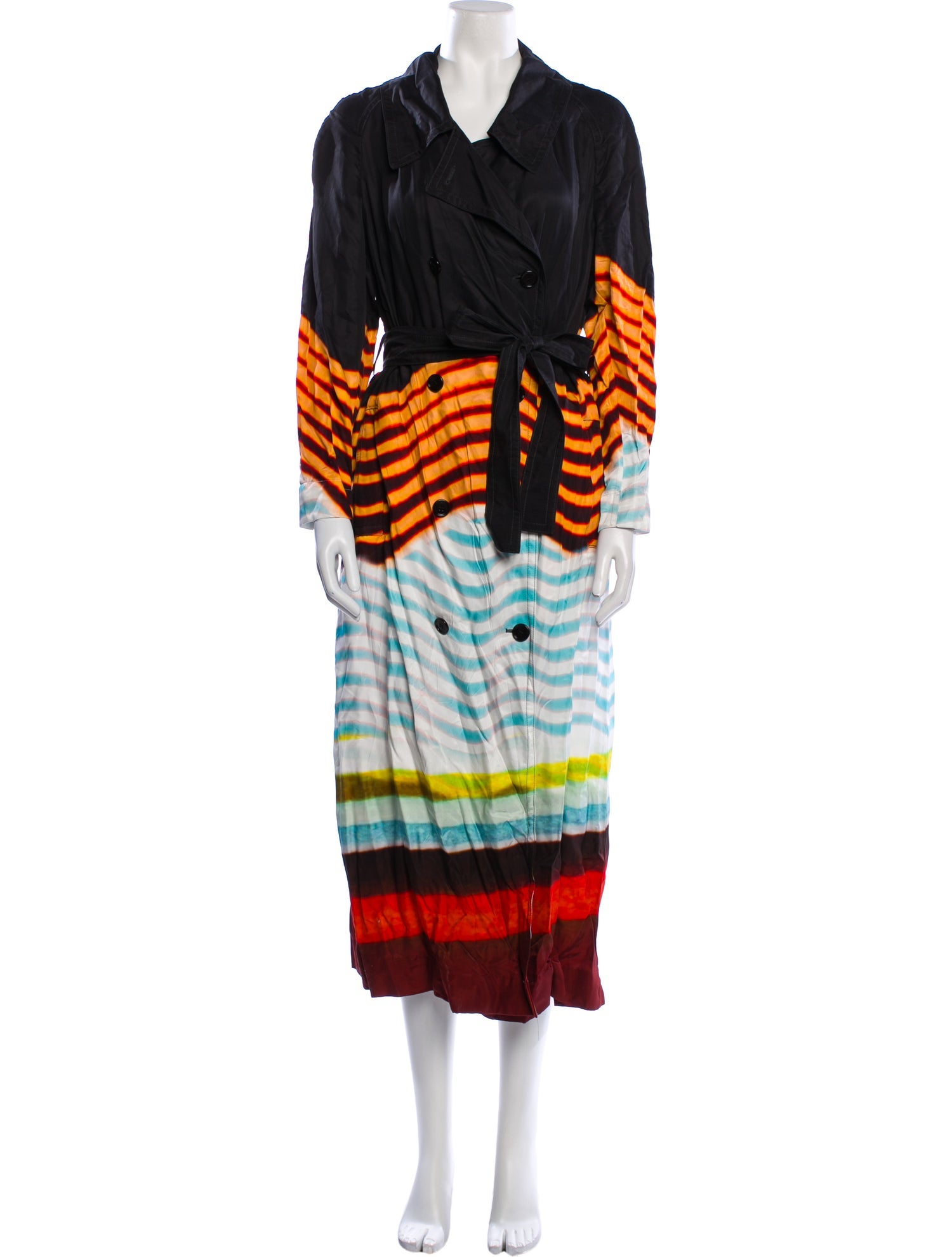 Dries Van Noten Striped Coat