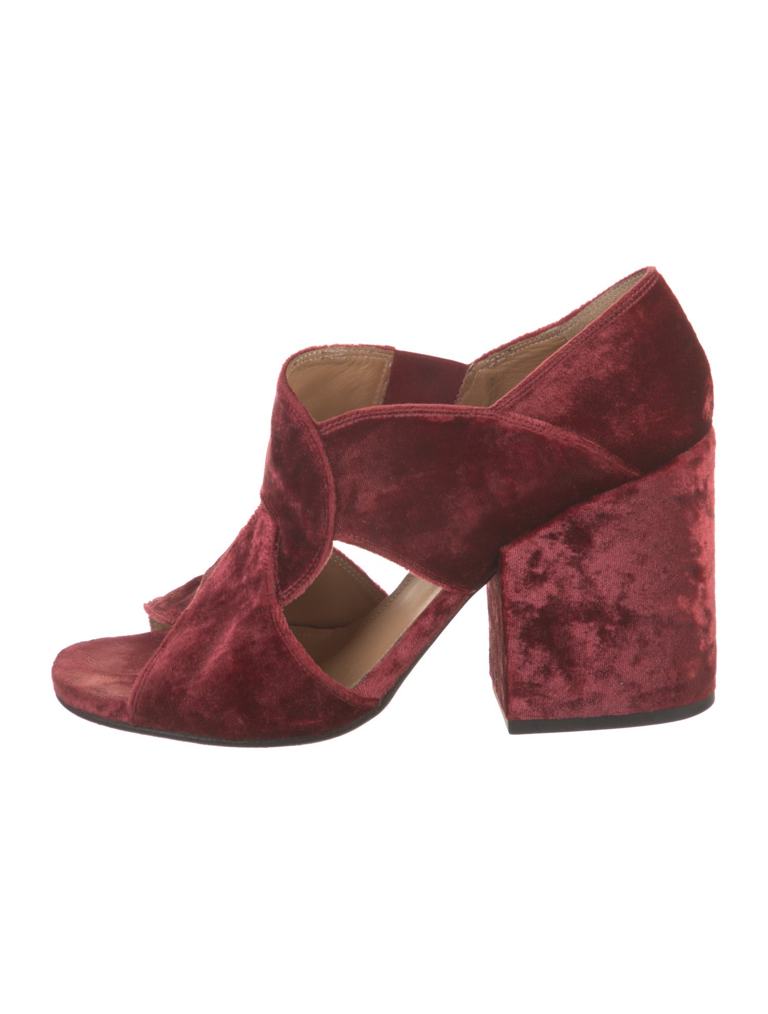 Dries Van Noten Velvet Slides