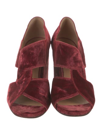 Dries Van Noten Velvet Slides