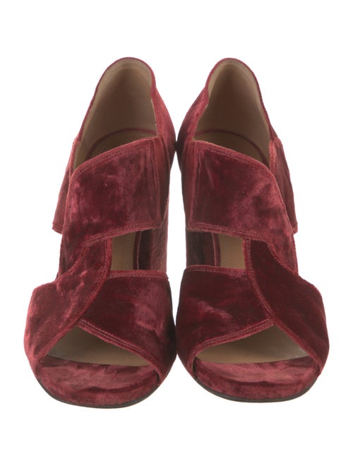 Dries Van Noten Velvet Slides