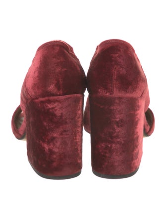 Dries Van Noten Velvet Slides