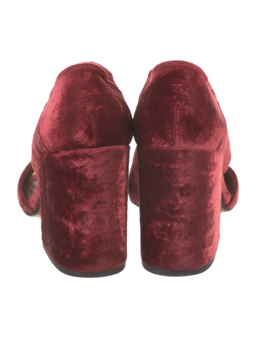 Dries Van Noten Velvet Slides