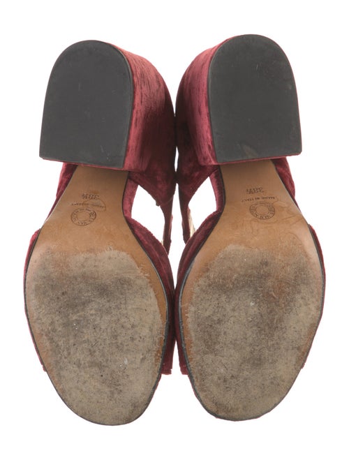 Dries Van Noten Velvet Slides