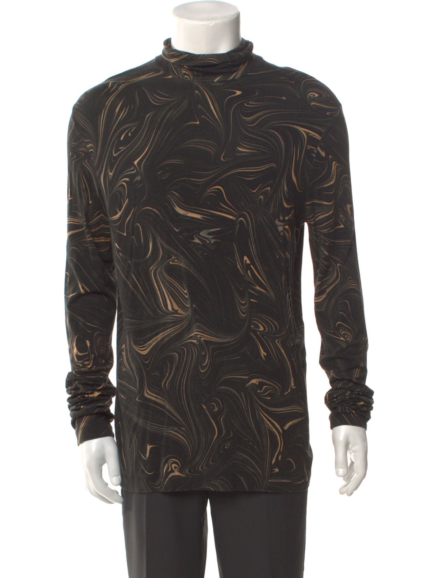 Dries Van Noten Floral Print Crew Neck Henley