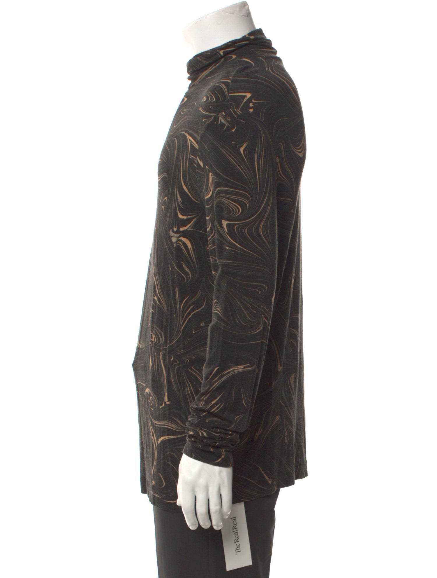 Dries Van Noten Floral Print Crew Neck Henley