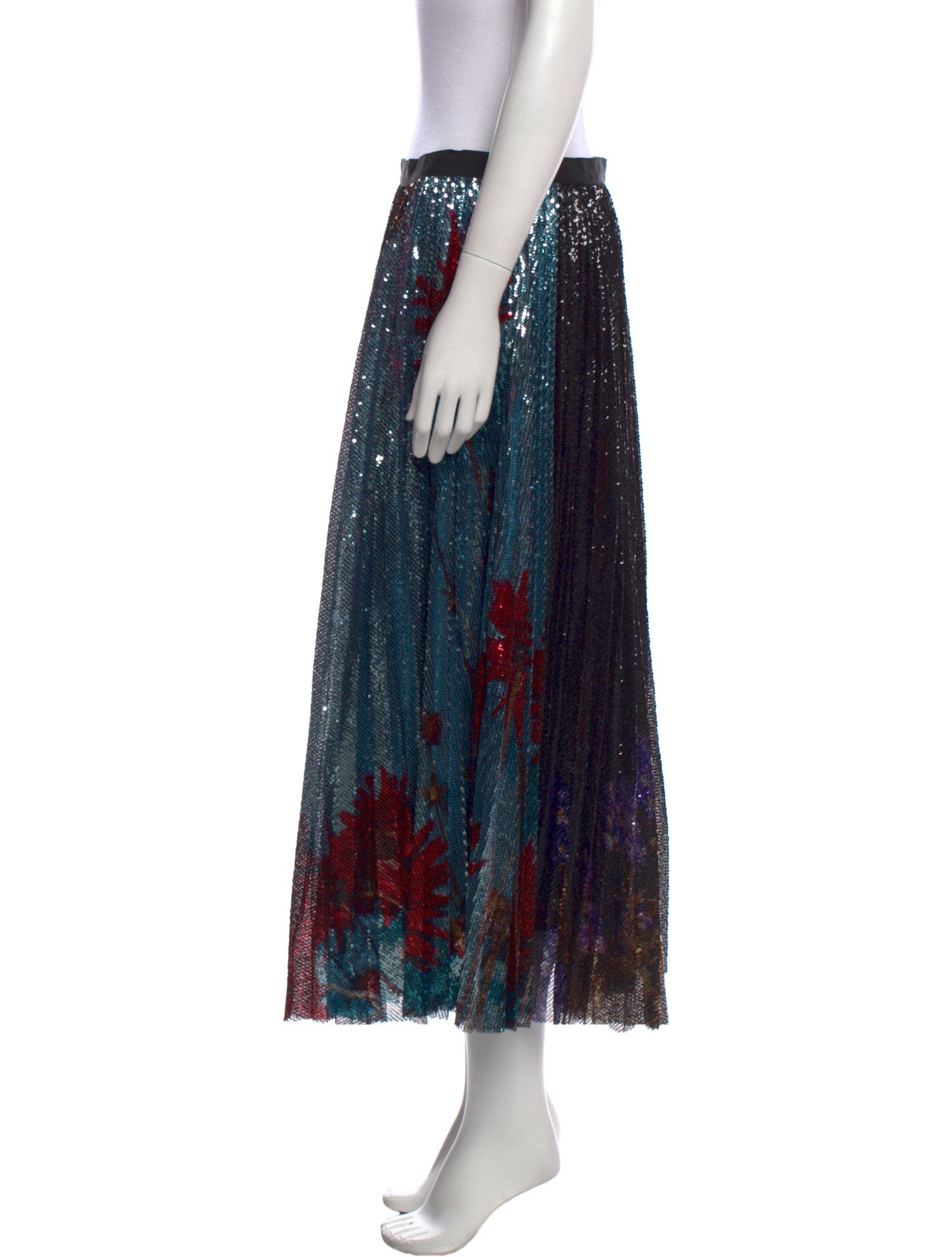 Dries Van Noten Sequin Embellishments Midi Length Skirt