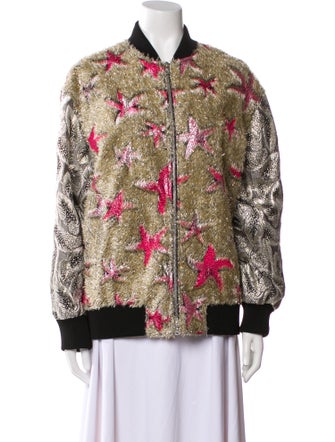 Dries Van Noten Printed Bomber Jacket
