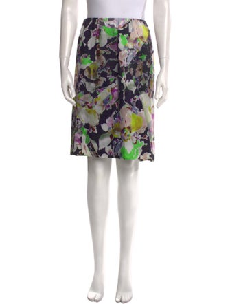 Dries Van Noten Silk Knee-Length Skirt