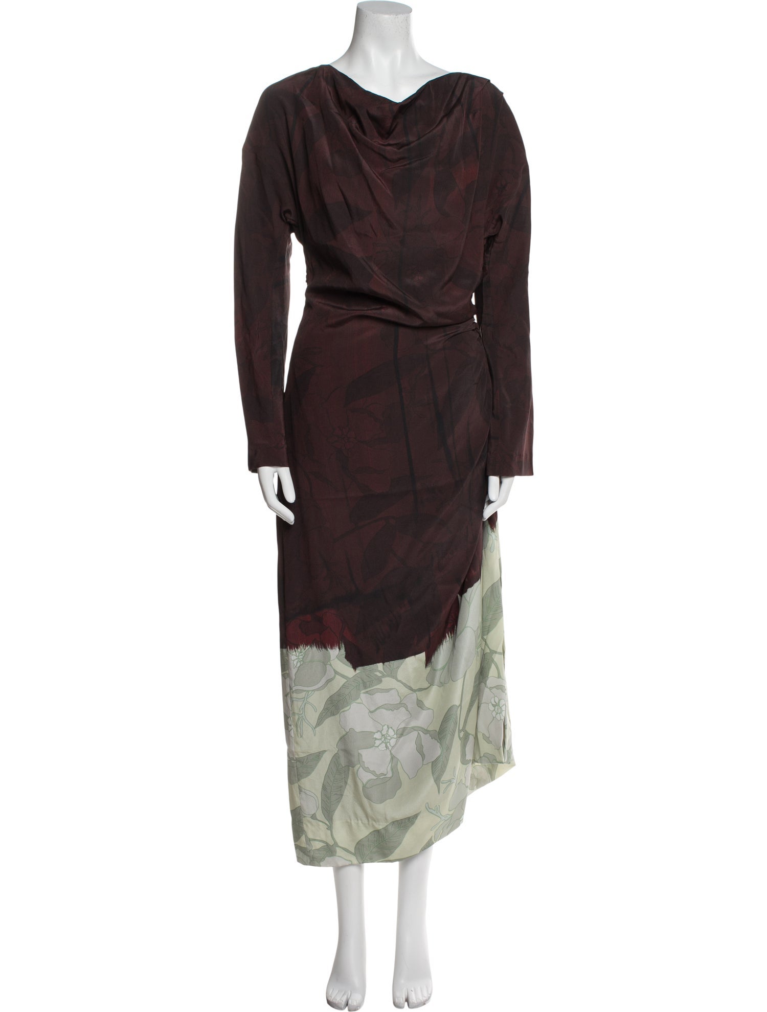 Dries Van Noten Silk Long Dress