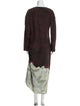 Dries Van Noten Silk Long Dress