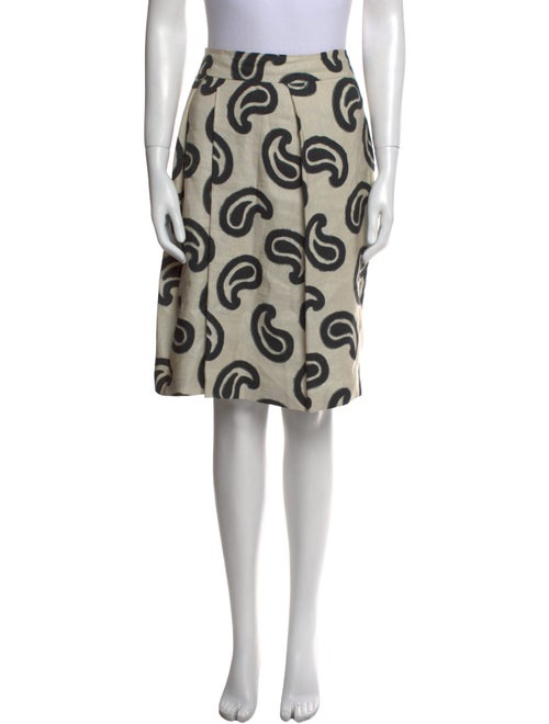 Dries Van Noten Linen Knee-Length Skirt