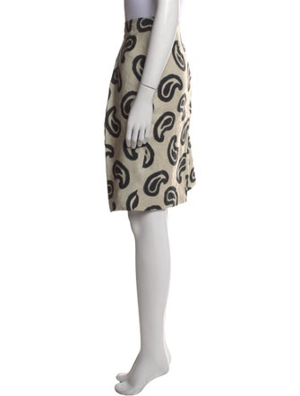 Dries Van Noten Linen Knee-Length Skirt