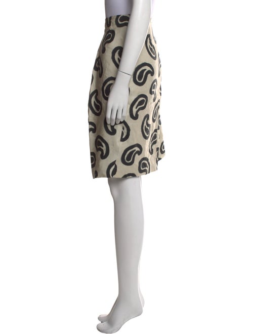 Dries Van Noten Linen Knee-Length Skirt