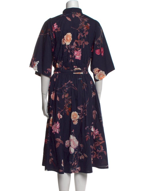Dries Van Noten Floral Print Midi Length Dress