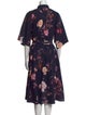 Dries Van Noten Floral Print Midi Length Dress
