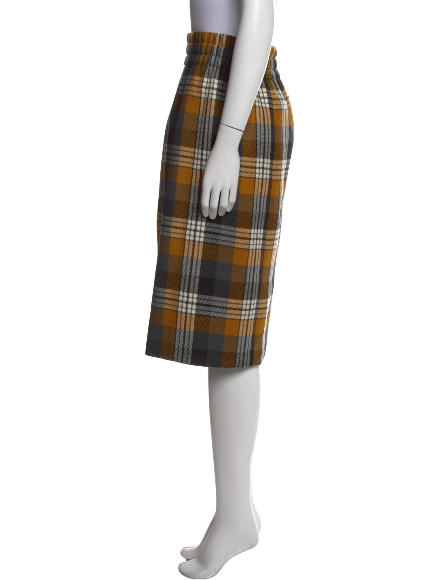 Dries Van Noten Wool Knee-Length Skirt