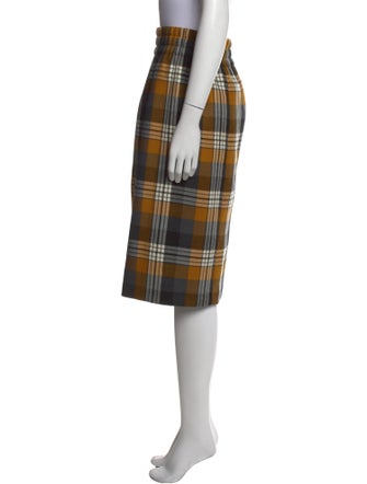 Dries Van Noten Wool Knee-Length Skirt