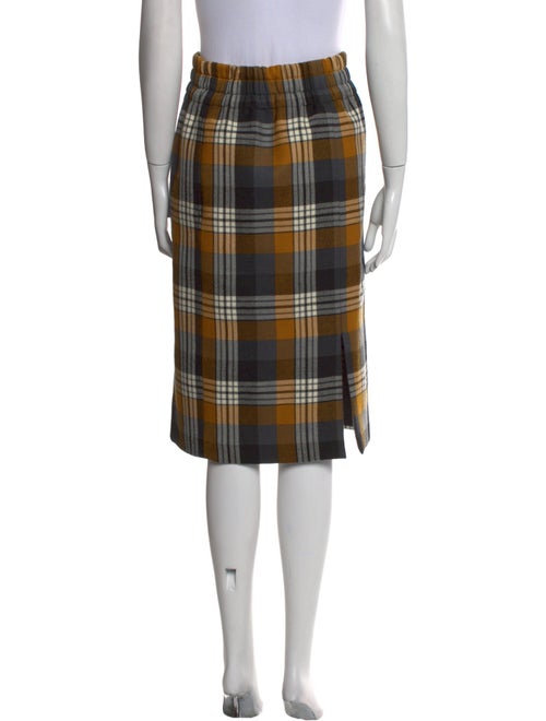 Dries Van Noten Wool Knee-Length Skirt