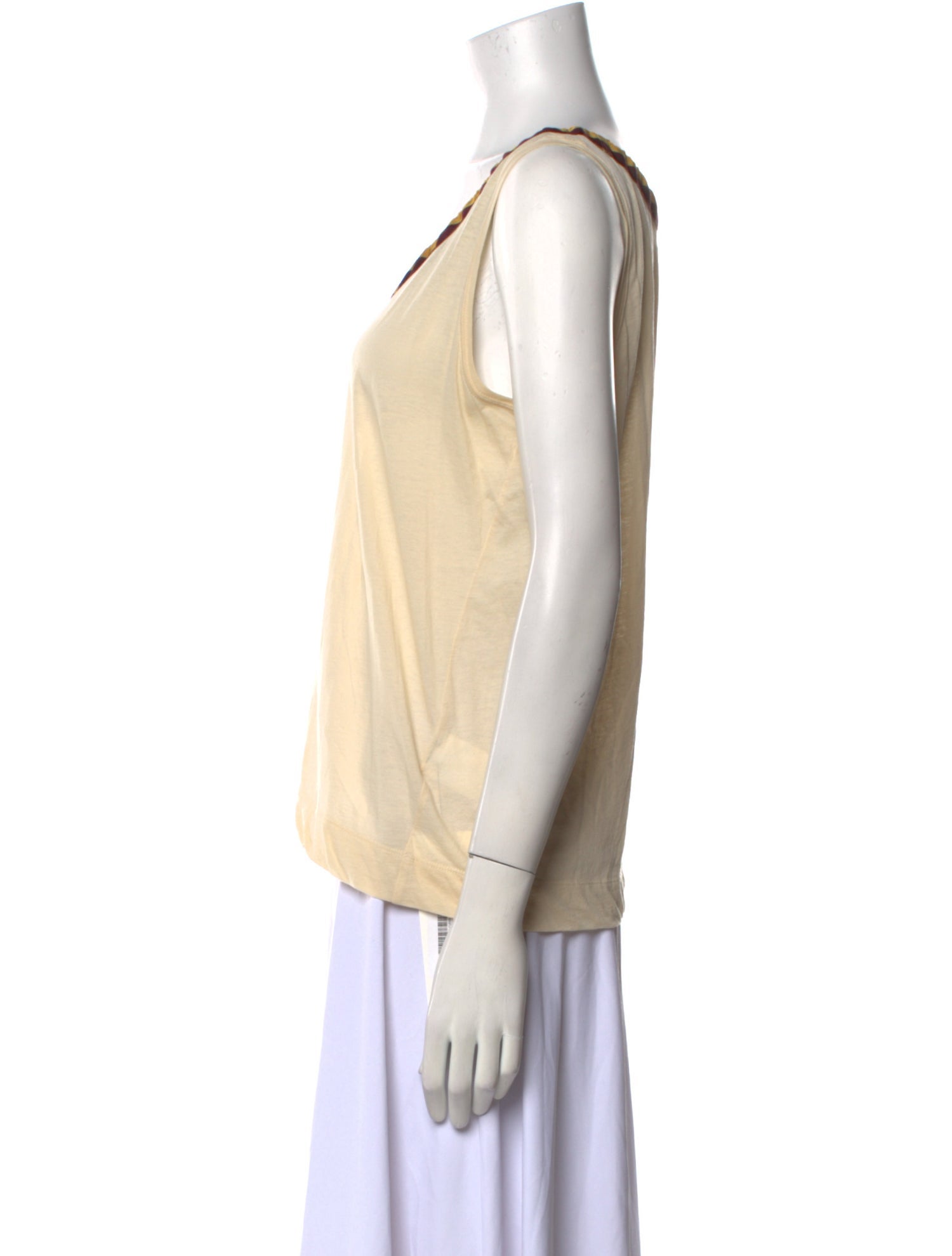 Dries Van Noten Scoop Neck Sleeveless Top