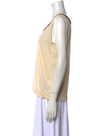Dries Van Noten Scoop Neck Sleeveless Top